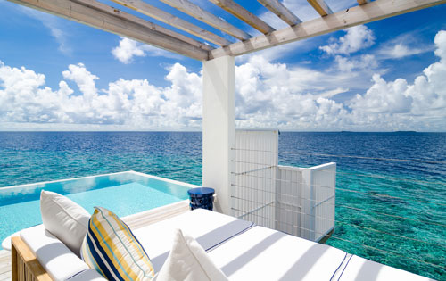 Amilla Maldives Resort and Residences プール付きリーフ水上ヴィラ(Reef Water Pool Villa)