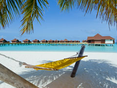 ROBINSON CLUB MALDIVES ビーチからの眺め