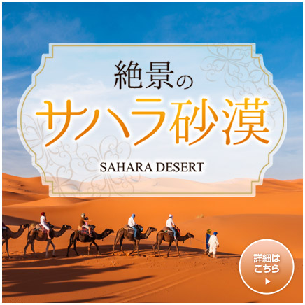 絶景のサハラ砂漠