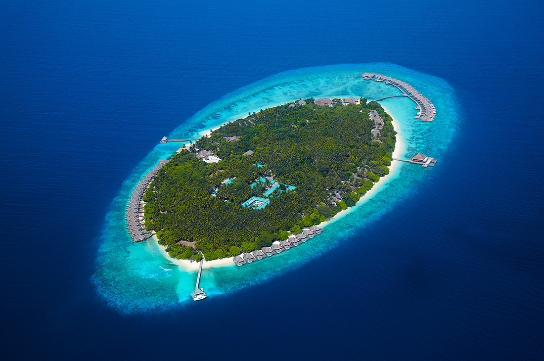 Dusit Thani Maldivesリゾート全景